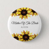 Sonnenblume Mutter der Bride Blumentaste Button (Vorderseite)
