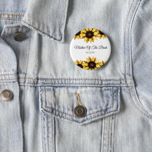 Sonnenblume Mutter der Bride Blumentaste Button (Beispiel)