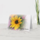 Sonnenblume Muttertag geklappte Grußkarte Karte (Vorderseite)