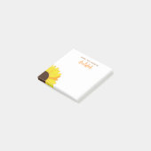 Sonnenblume nach Maß Post-it Klebezettel (angewinkelt)