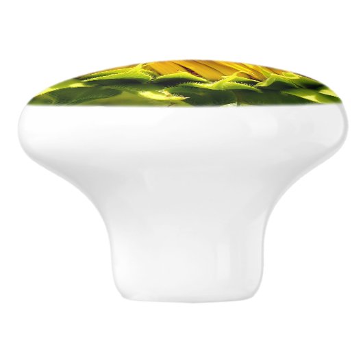 Sonnenblume Nah Keramikknauf (Seitenansicht)