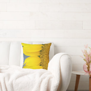Sonnenblume Nah-Up-Foto Kissen