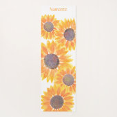 Sonnenblume Namaste Yogamatte (Rückseite)