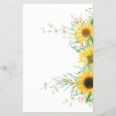 Sonnenblume Name dieses Brautparty Spielkarte Flyer (Hinten)