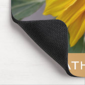 Sonnenblume, Name hinzufügen Mousepad (Ecke)