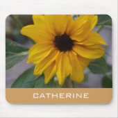 Sonnenblume, Name hinzufügen Mousepad (Vorne)
