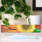 Sonnenblume Namensplakette
