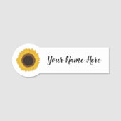 Sonnenblume Namensschild (Vorderseite)