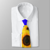 Sonnenblume Neck Tie ukrainische Flagge Unterstütz Krawatte (Gebunden)