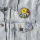 Sonnenblume neun am Nachmittag Button (Beispiel)