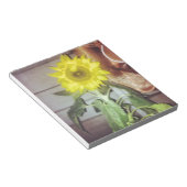 Sonnenblume neun am Nachmittag Notizblock (angewinkelt)