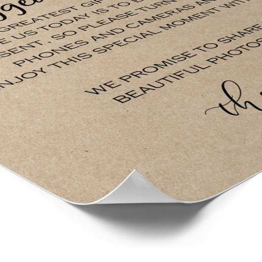 Sonnenblume nicht eingeklemmt Hochzeit Poster (Ecke)