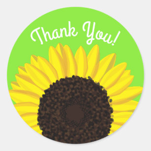 Sonnenblume Niedlich 1. Geburtstag Sticker Siegel