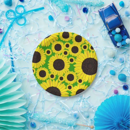 Sonnenblume Niedlich 1. Geburtstag Teller (Party)