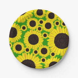 Sonnenblume Niedlich 1. Geburtstag Teller