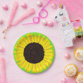 Sonnenblume Niedlich 1. Geburtstag Teller (Party)