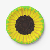 Sonnenblume Niedlich 1. Geburtstag Teller (Vorderseite)