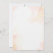 Sonnenblume Niedlich Gelb Elegante Hochzeit Einladung (Rückseite)