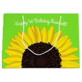Sonnenblume-niedliche 1. große geschenktüte (Vorderseite)