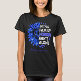 Sonnenblume Niemand kämpft allein Dystonie Bewusst T-Shirt