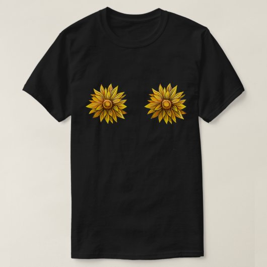 Sonnenblume Nipples  T-Shirt (Design vorne)