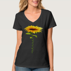Sonnenblume Nonna Muttertag Blumen Lustig Matching T-Shirt