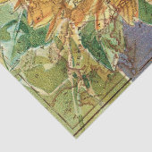 Sonnenblume Nordamerikanische Karte Decoupage Seidenpapier (Detail)