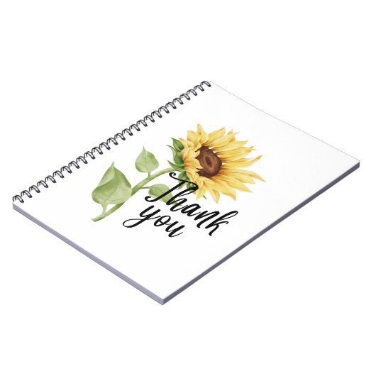 Sonnenblume Notizblock (Linke Seite)