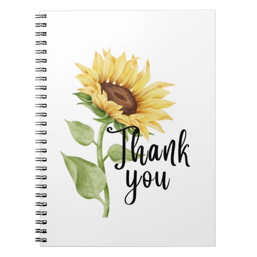 Sonnenblume Notizblock (Vorderseite)