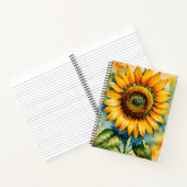 Sonnenblume Notizblock (Innenseite)