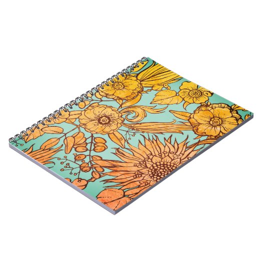 Sonnenblume Notizblock (Linke Seite)