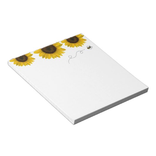 Sonnenblume Notizblock (angewinkelt)