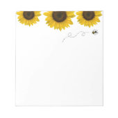 Sonnenblume Notizblock (Vorderseite)