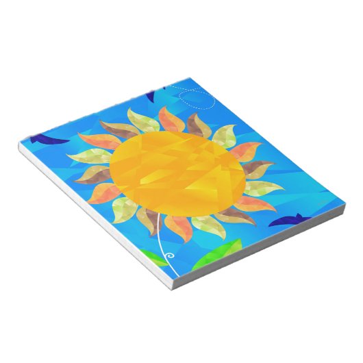 Sonnenblume Notizblock (angewinkelt)