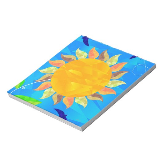 Sonnenblume Notizblock (Rotiert)