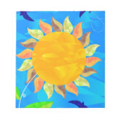 Sonnenblume Notizblock (Vorderseite)