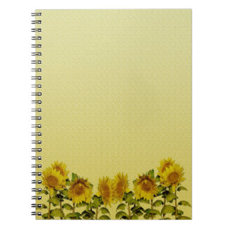 Sonnenblume-Notizbuch Notizblock