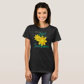 Sonnenblume nur ein Mädchen, das Lieben T-Shirt (Vorne ganz)