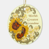 Sonnenblume Oma Keramik Ornament (Links)
