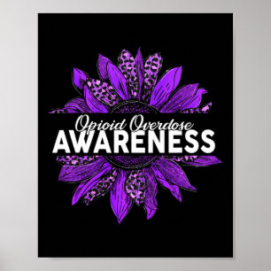 Sonnenblume Opioid Überdosierung Bewusstsein Lila  Poster