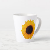 Sonnenblume Orange Gelbe Schwarze Blüte 4Kate Milchtasse (Rechte Ecke)