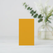 Sonnenblume Orange Solid Color Visitenkarte (Stehend Vorderseite)