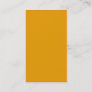 Sonnenblume Orange Solid Color Visitenkarte