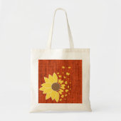 Sonnenblume Orangenbeuteltasche Tragetasche (Vorne)