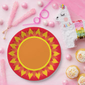 Sonnenblume Orangenpapierplatte Pappteller (Party)