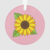 Sonnenblume Ornament (Rückseite)