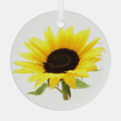 Sonnenblume Ornament Aus Glas (Rückseite)