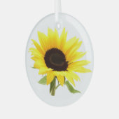Sonnenblume Ornament Aus Glas (Vorderseite links)