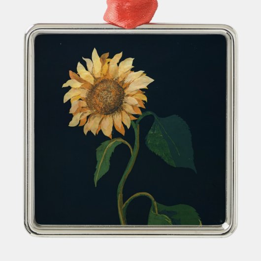 Sonnenblume Ornament Aus Metall (Vorne)