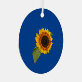 Sonnenblume Ornament Aus Metall (Vorderseite Rechts)